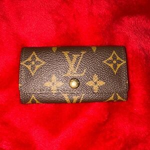 Louis Vuitton Brown Monogram Key Pouch